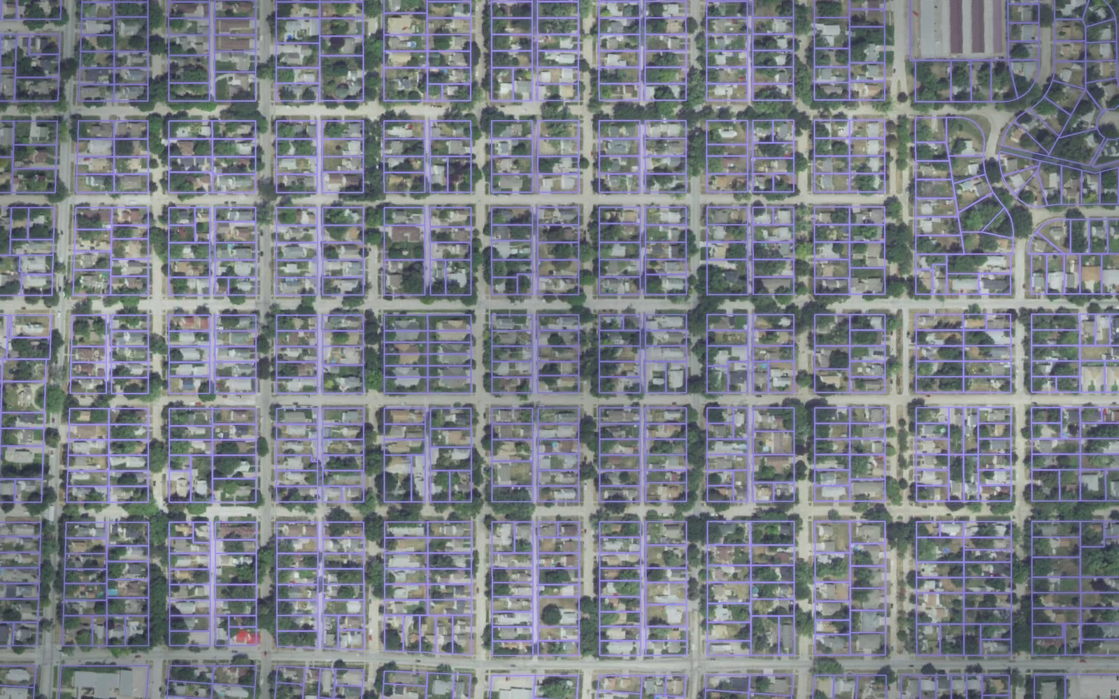 Parcel boundaries over aerial imagery of Dodge County, Nebraska