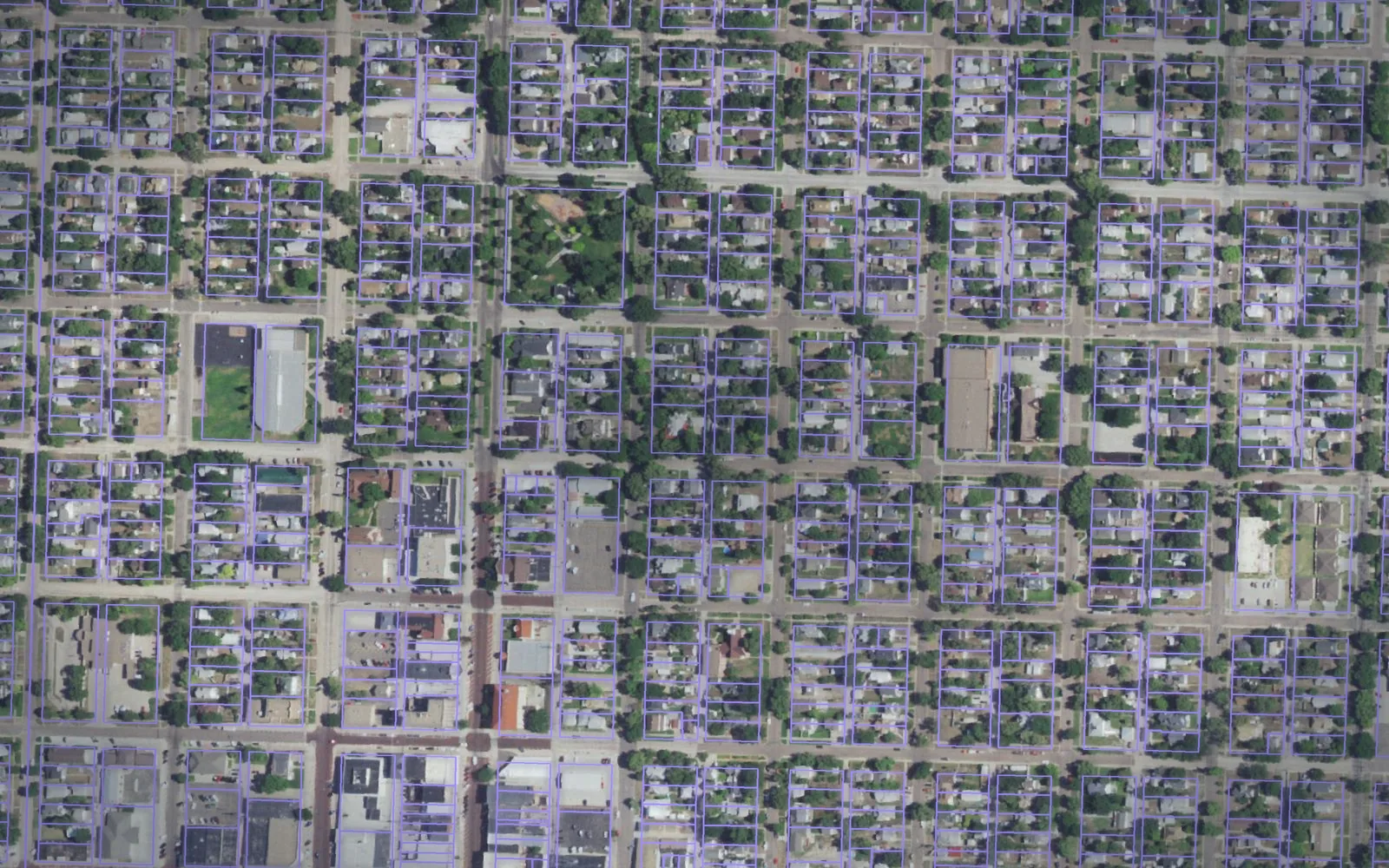 Parcel boundaries over aerial imagery of Red Willow County, Nebraska