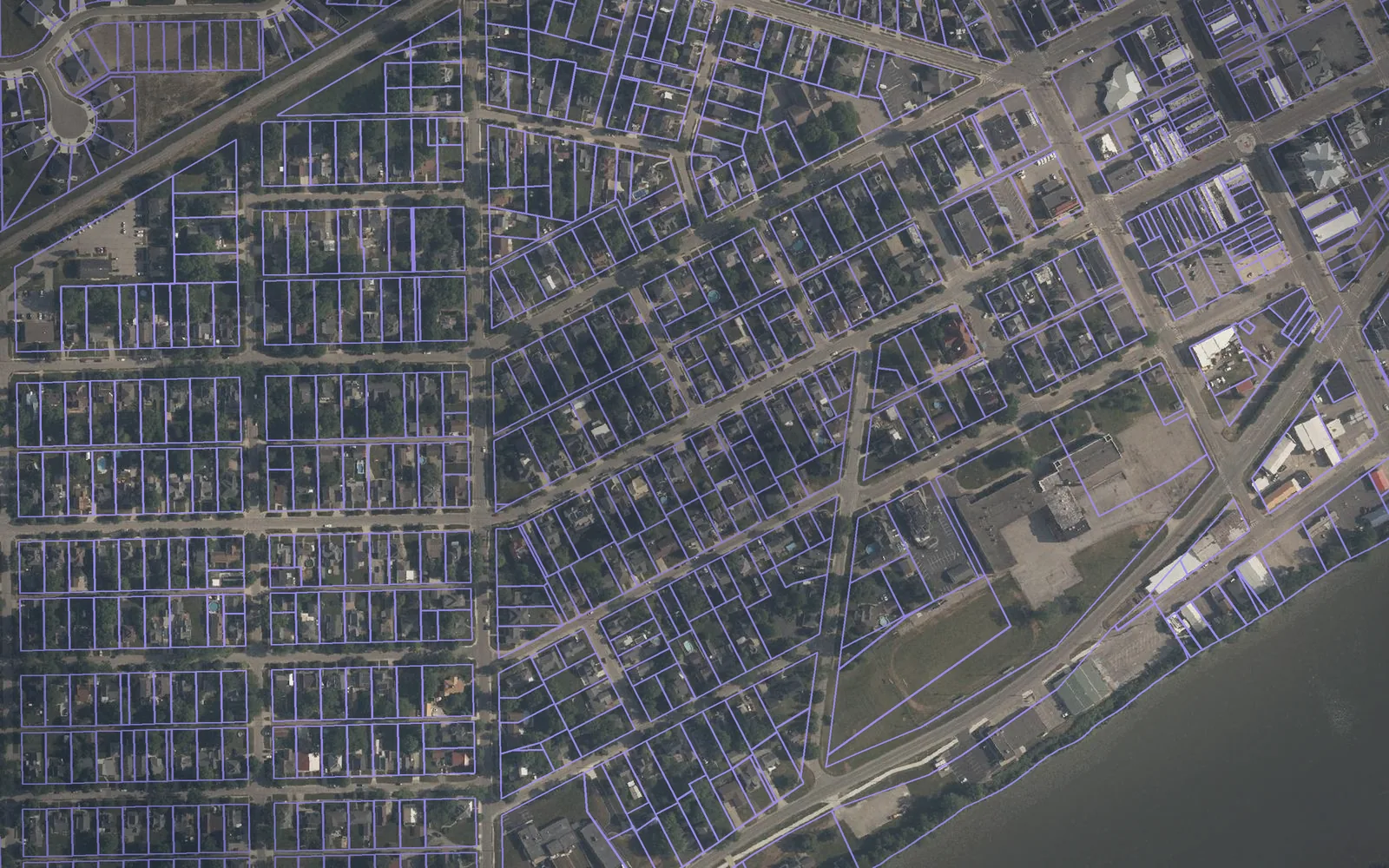 Parcel boundaries over aerial imagery of Henry County, Ohio